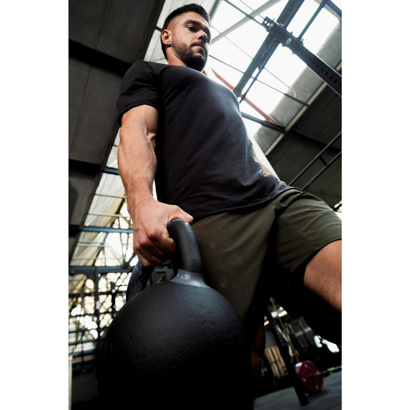 Erkek Spor Tişörtü - Siyah/Gri