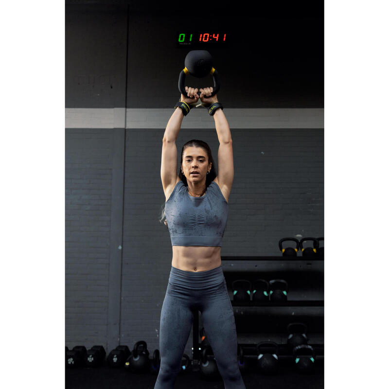 Női fitnesz crop top, varrásmentes 