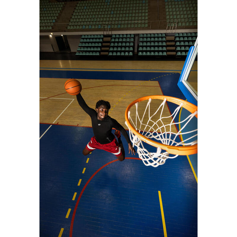 Bluză de corp de basket NBA fără cusături 900 negru Adulți