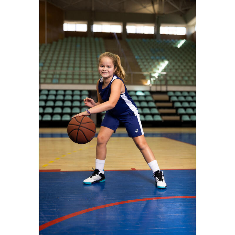 Çocuk Basketbol Forması - Lacivert - Tank 100