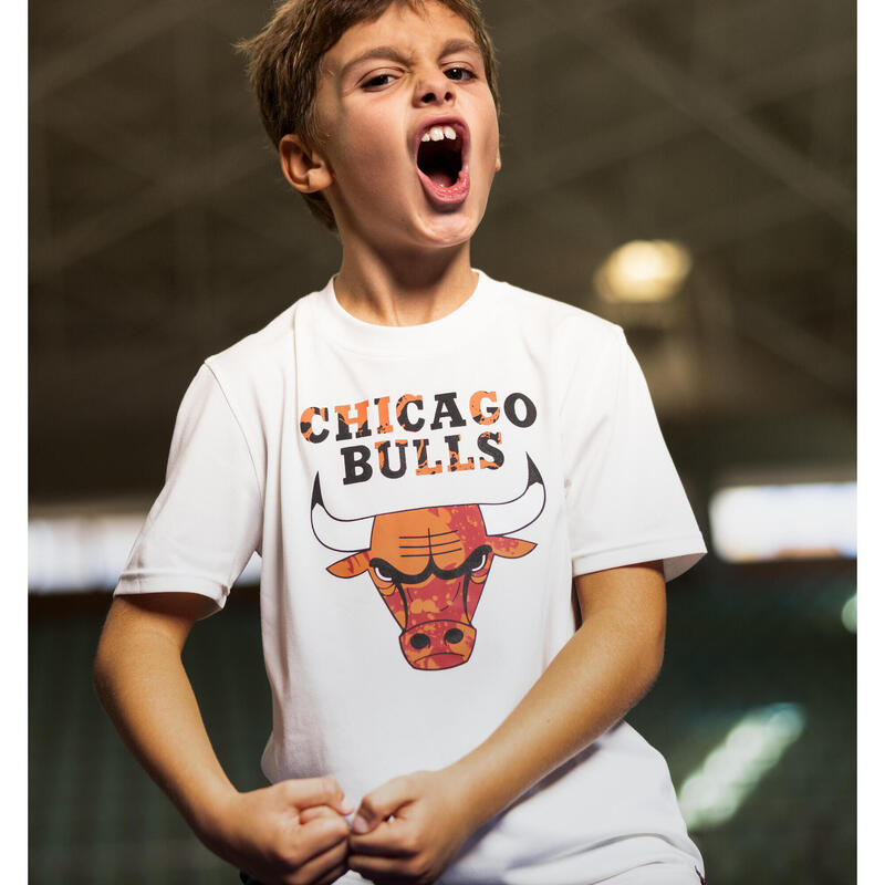 NBA Chicago Bulls Çocuk Basketbol Tişörtü - Beyaz - 900