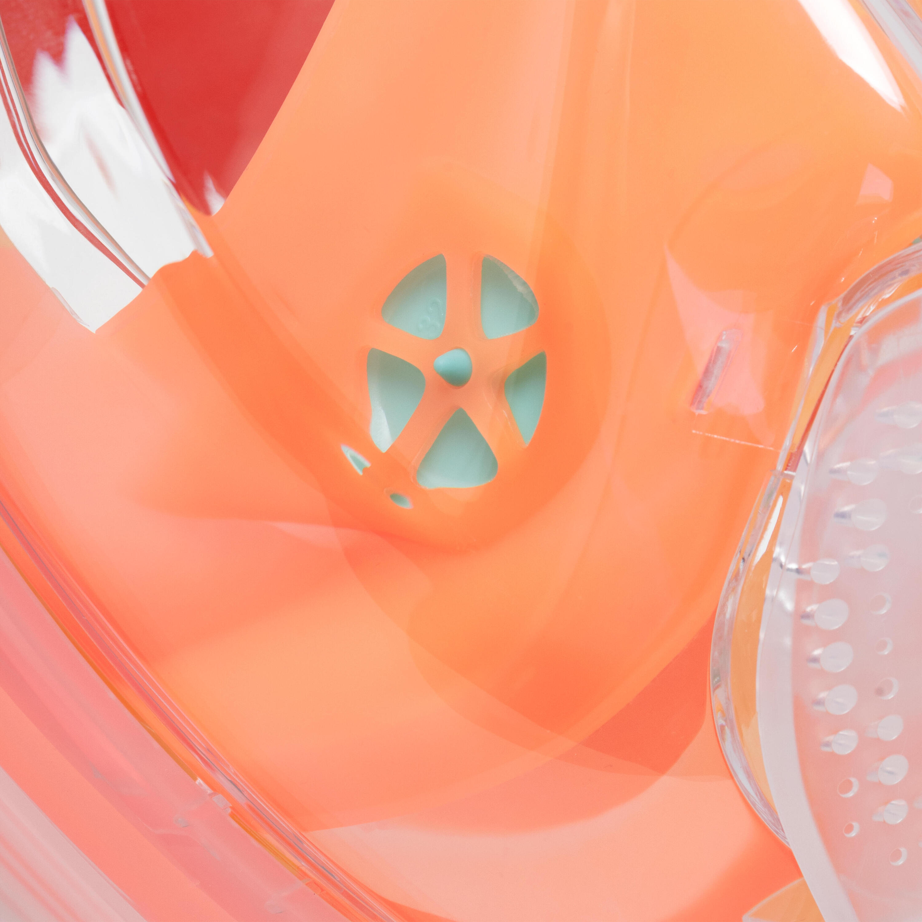 Masque snorkeling de surface easybreath + (>10ans) ORANGE 6/12