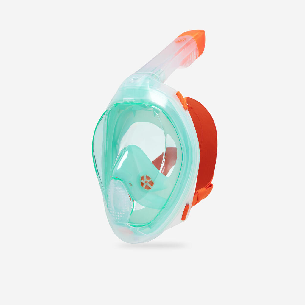 Μάσκα snorkelling Easybreath, με ακουστική βαλβίδα (ηλικίες 10+) - Πράσινο