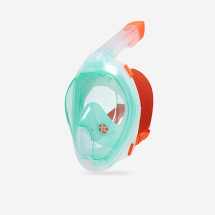Masque snorkeling de surface easybreath + valve acoustique. (>10ans) CORAIL