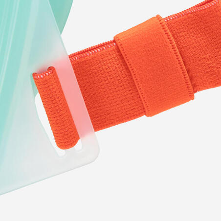 Маска Easybreath + для снорклінгу з акустичним клапаном для віку 10 + зелена