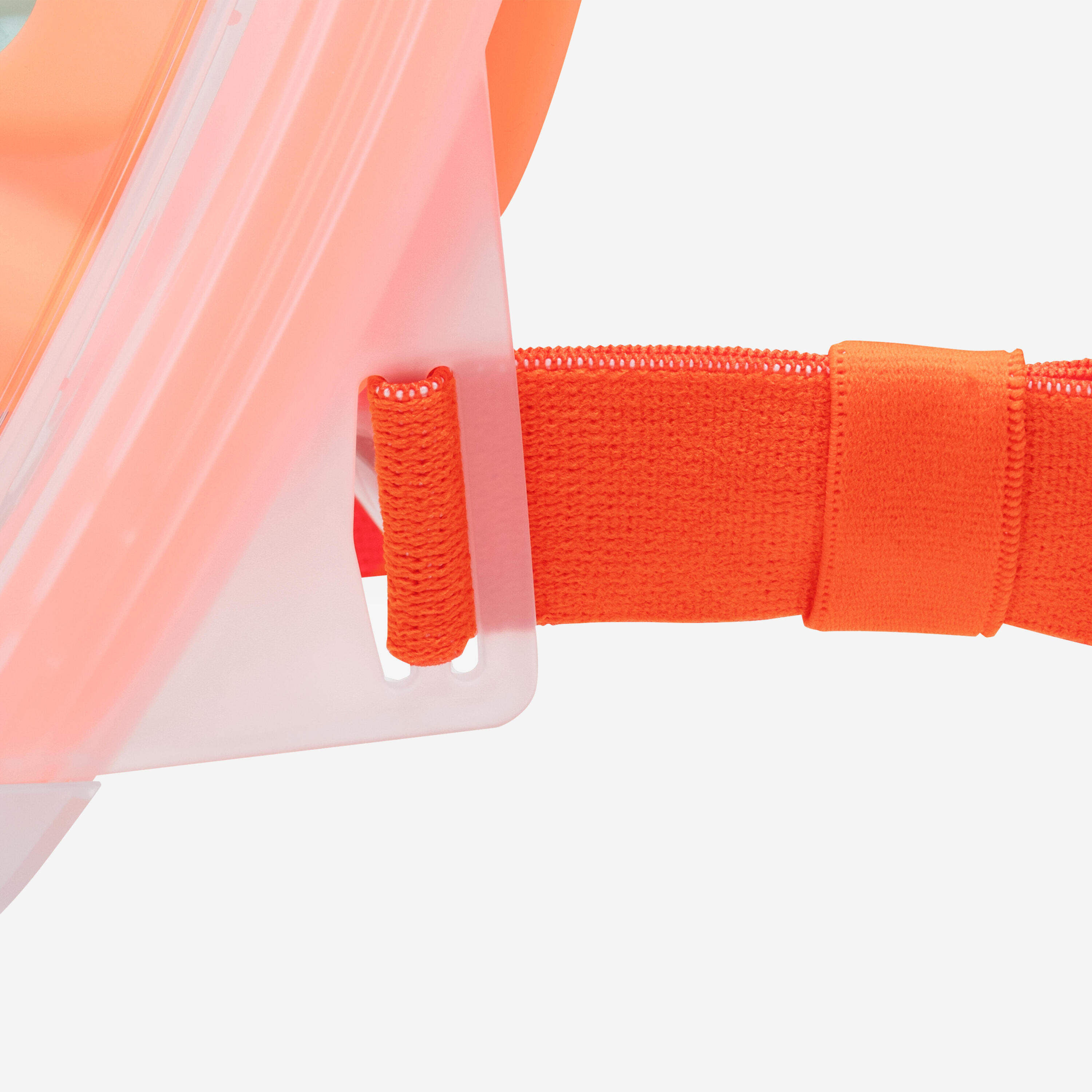 Masque snorkeling de surface easybreath + (>10ans) ORANGE 9/12