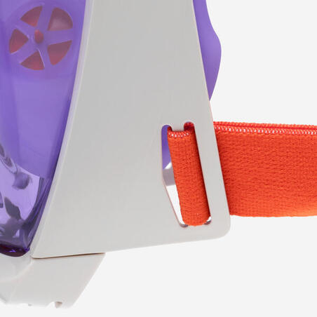 Маска Easybreath для снорклінгу для дітей 6-10 років з сумкою лавандова