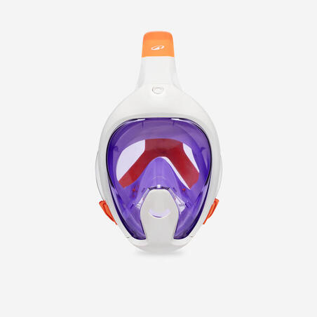Маска Easybreath для снорклінгу для дітей 6-10 років з сумкою лавандова