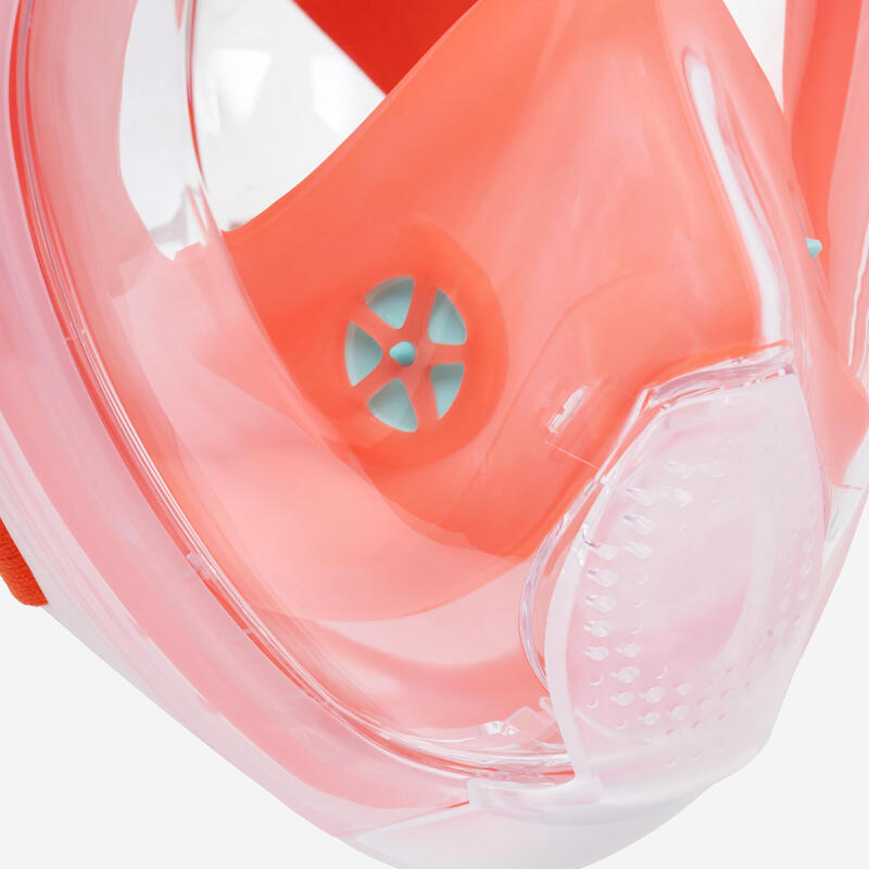 EASYBREATH + Yetişkin Su Altı Keşif Maskesi - Mercan Rengi