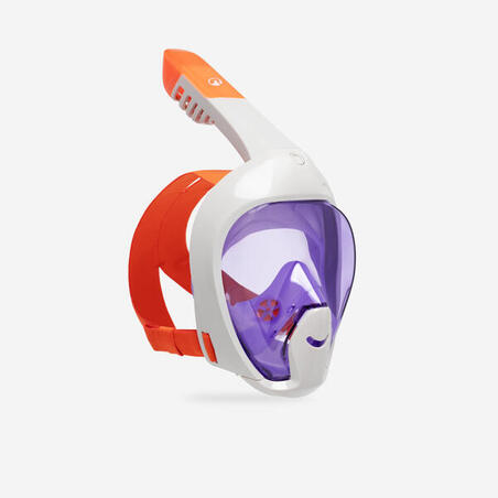 Маска Easybreath для снорклінгу для дітей 6-10 років з сумкою лавандова