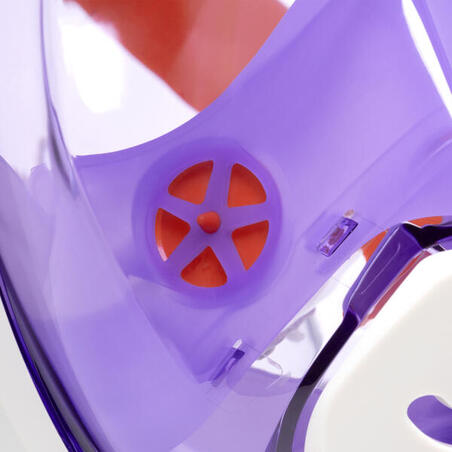 Маска Easybreath для снорклінгу для дітей 6-10 років з сумкою лавандова