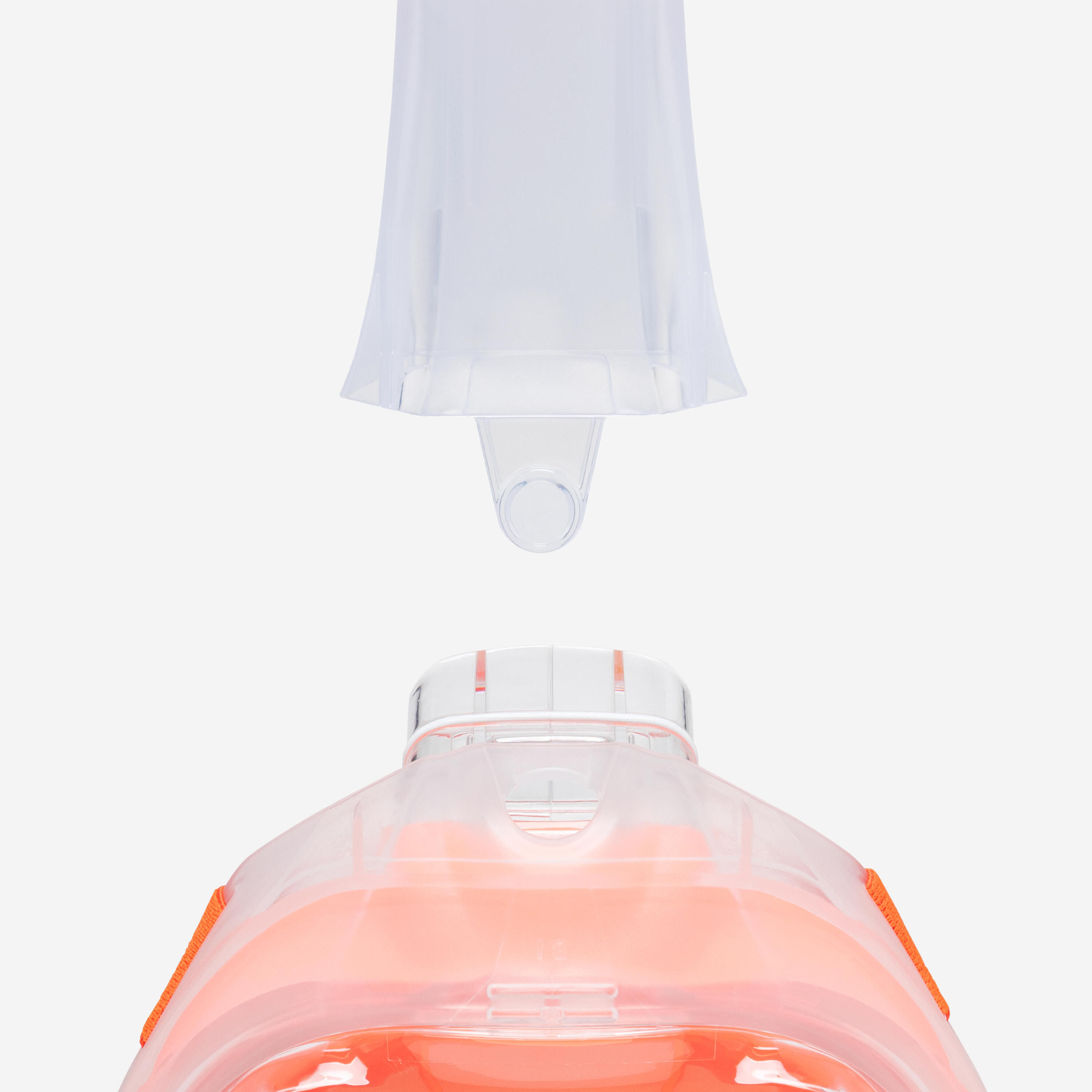Masque snorkeling de surface easybreath + (>10ans) ORANGE 8/12