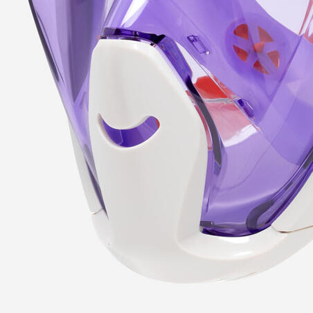 Маска Easybreath для снорклінгу для дітей 6-10 років з сумкою лавандова