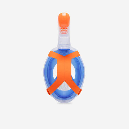Маска Easybreath + для снорклінгу з акустичним клапаном для віку 10 + синя