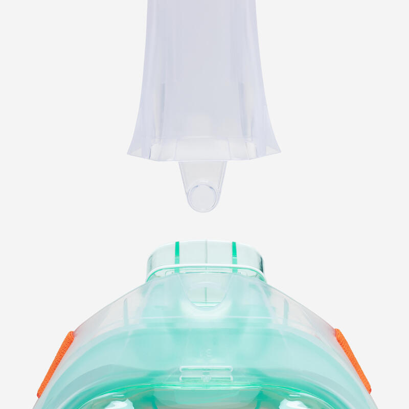 Mască Easybreath Snorkeling la suprafață + (>10ani) VERDE
