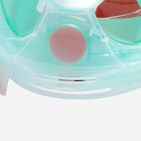 Маска Easybreath + для снорклінгу з акустичним клапаном для віку 10 + зелена