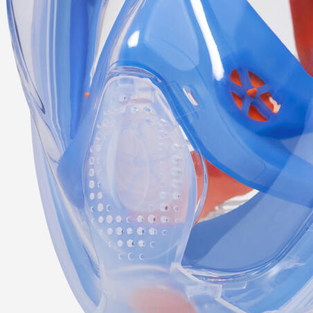 Маска Easybreath + для снорклінгу з акустичним клапаном для віку 10 + синя
