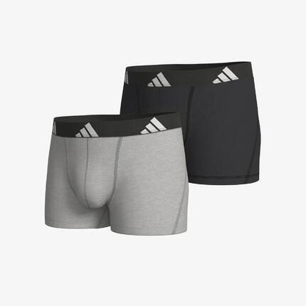 Calzoncillos boxer adidas Hombre pack 2 gris/negro