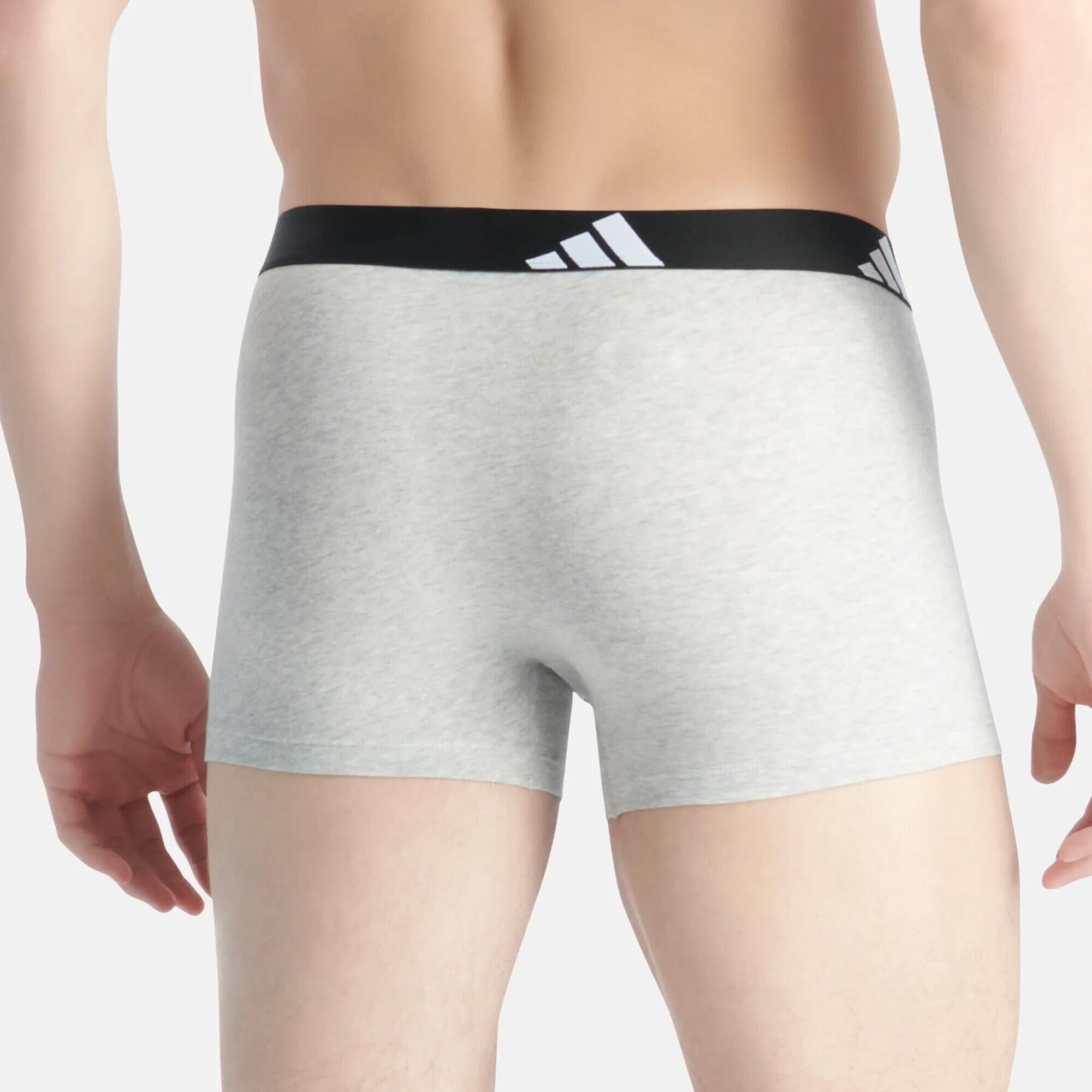 Calzoncillos boxer adidas Hombre pack 2 gris/negro 4/4