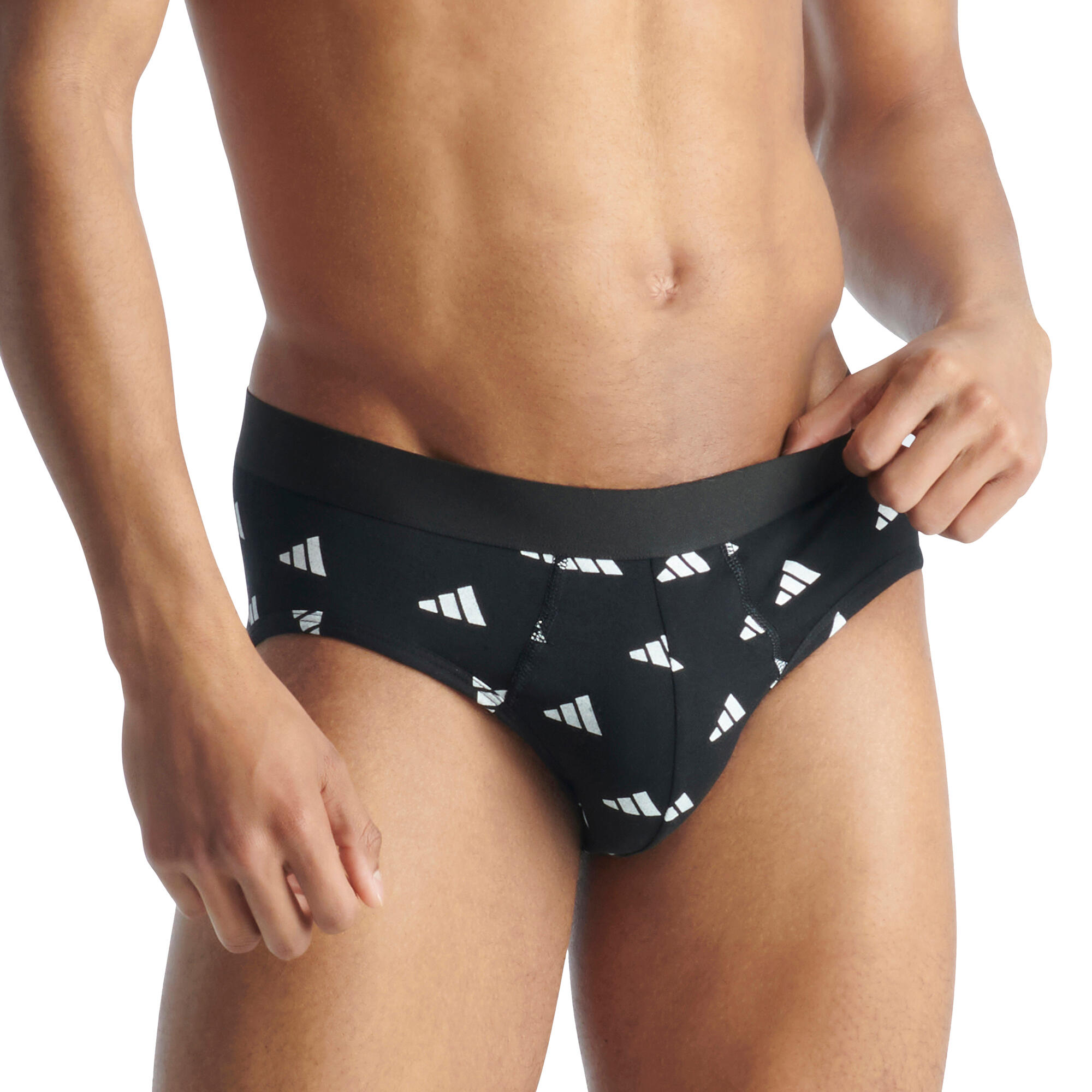 Calzoncillos slip adidas Hombre pack 2 azul/negro 2/5