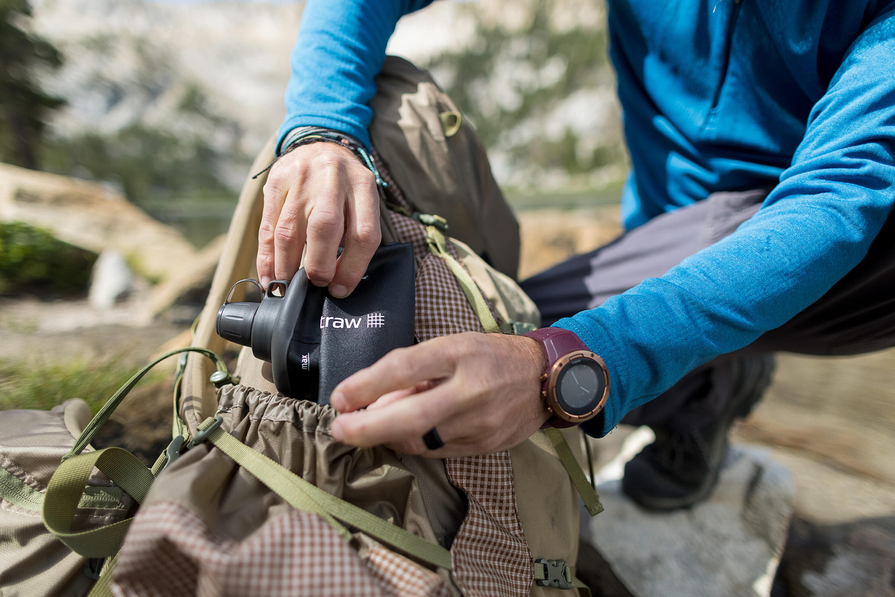 Bidon trekkingowy filtrujący Lifestraw - 1 litr, miękki 8/11