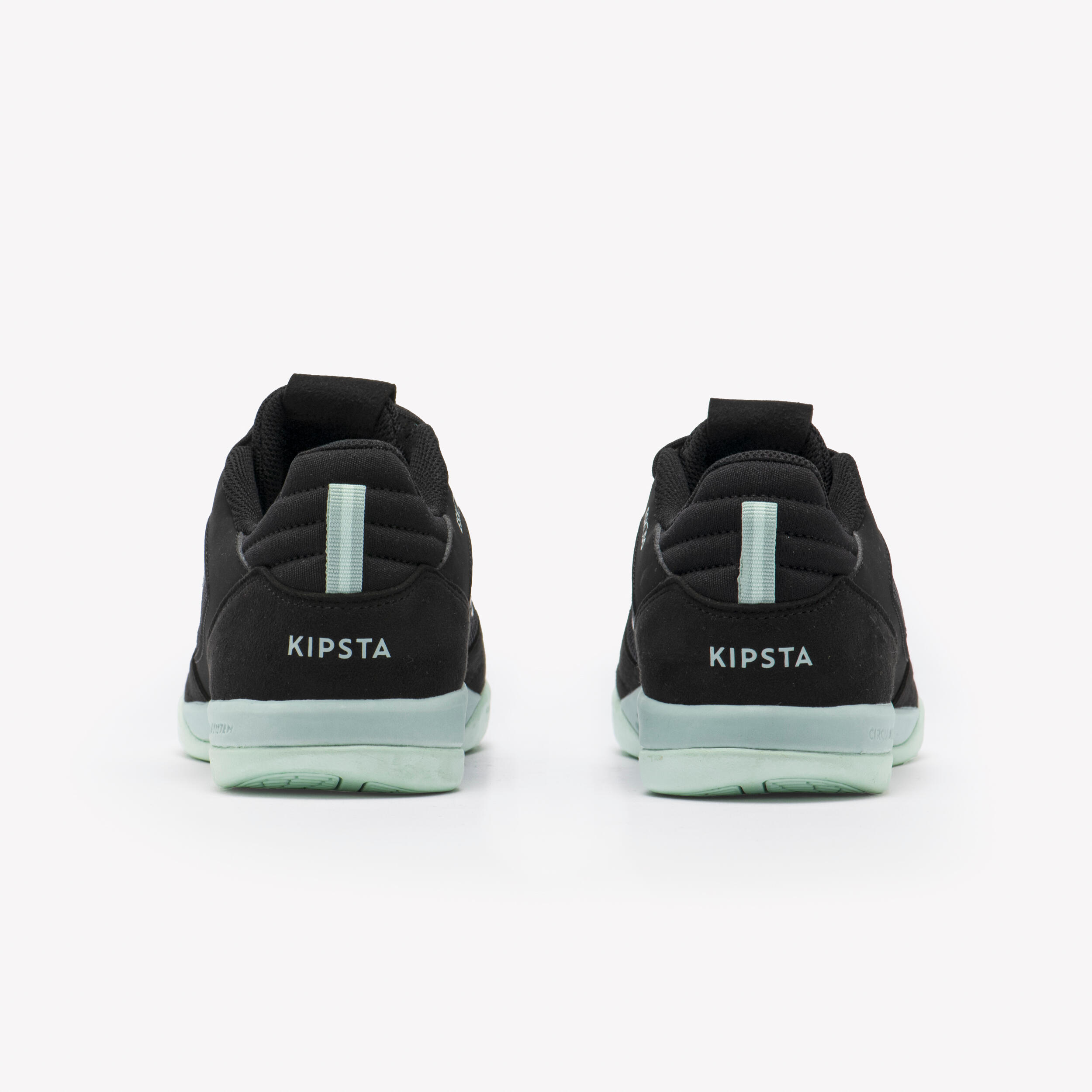 Chaussures de futsal adulte, Eskudo Suede Sala noir et vert 9/9