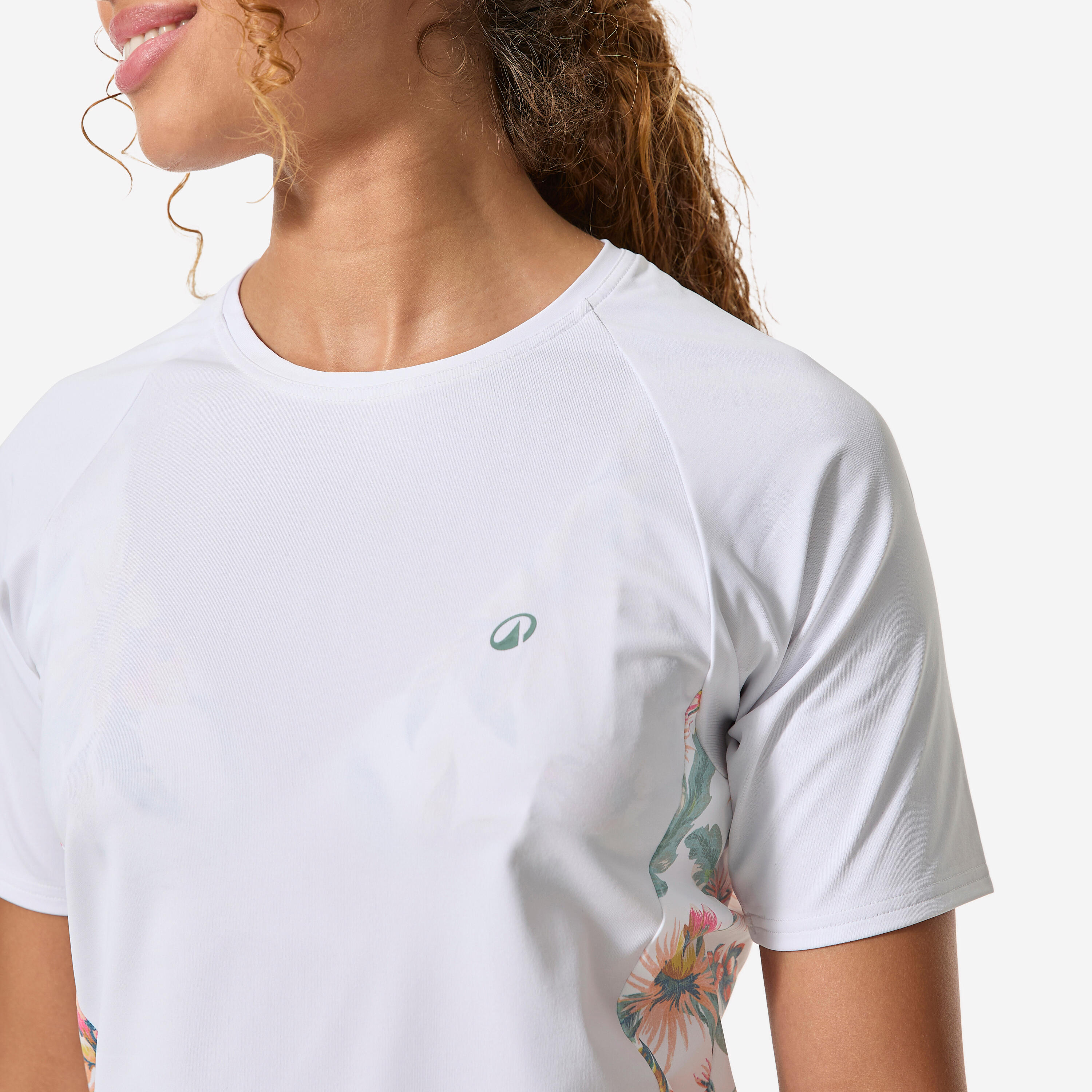 Women’s Surfing Short-Sleeved Rash Guard, Kanika - DECATHLON