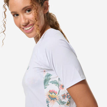 Футболка жіноча Kanika для серфінгу з УФ-захистом біла