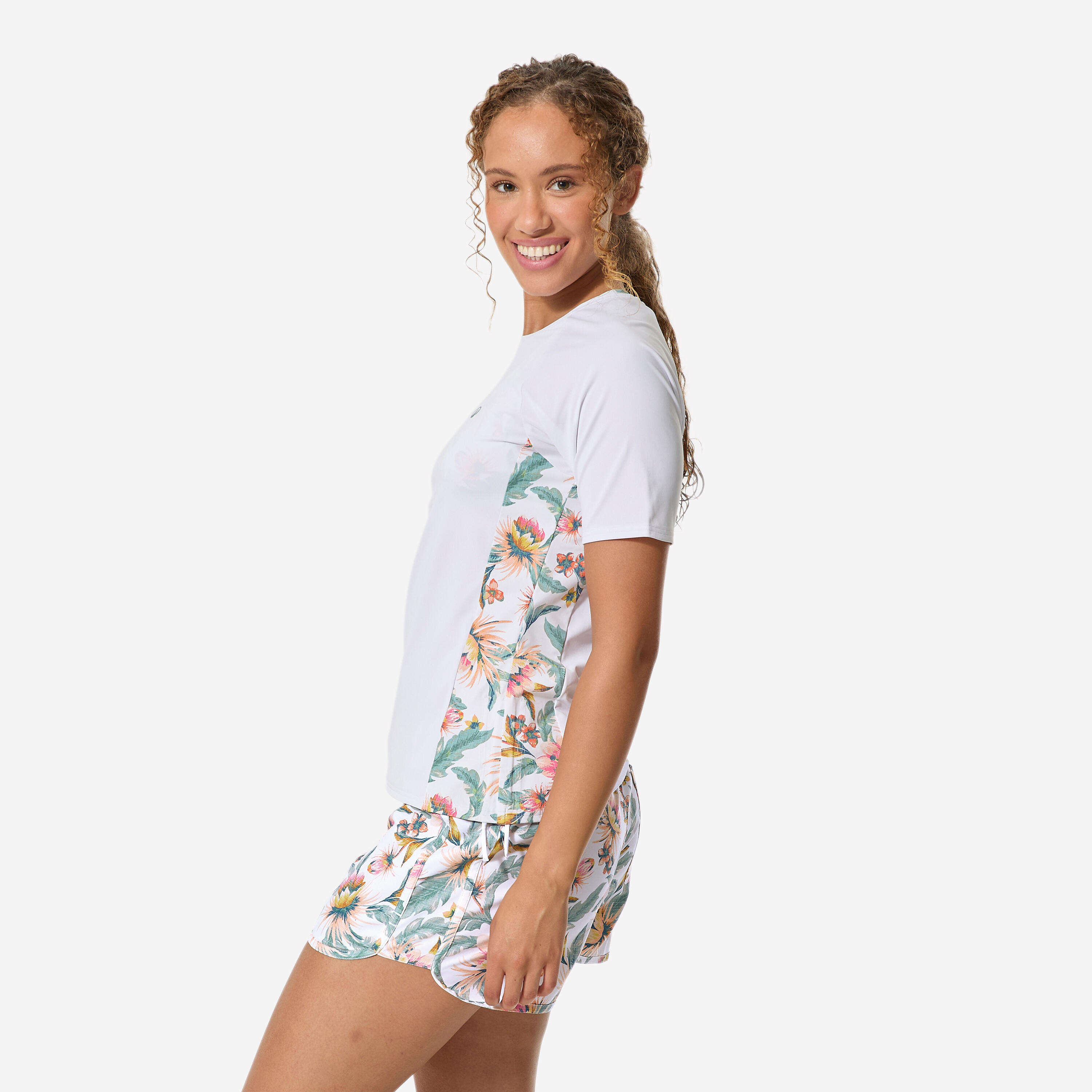 Women’s Surfing Short-Sleeved Rash Guard, Kanika - DECATHLON