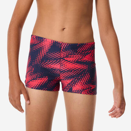 Boxer de bain natation garçon, Speedo Back To School noir rouge