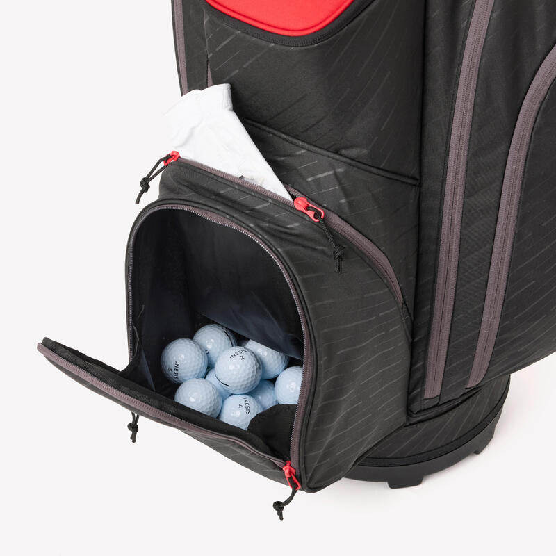 Golf Arabası Çantası - Siyah/Kırmızı - Cart Light