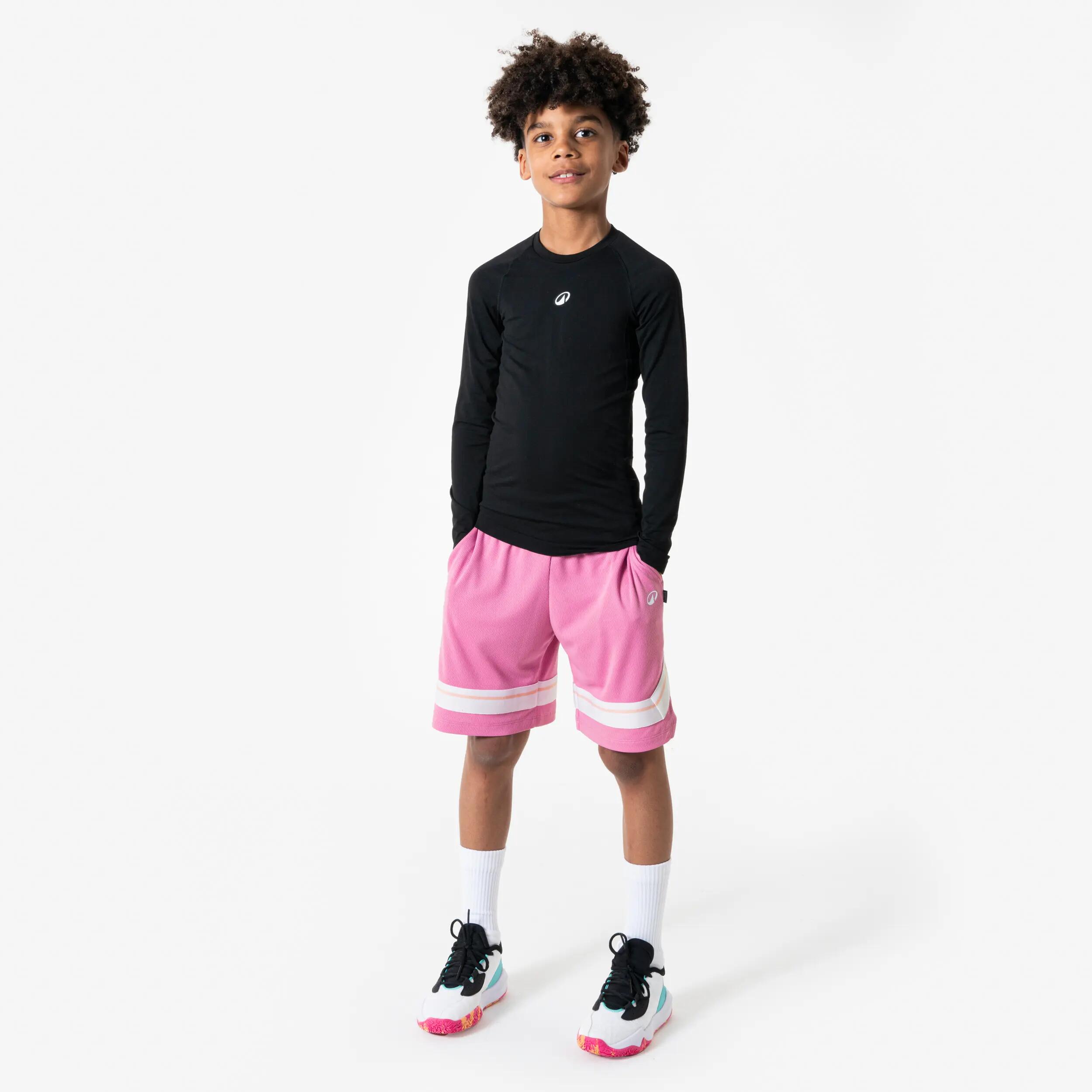 Kids’ Long-Sleeved Seamless Basketball Base Layer Top 5/6