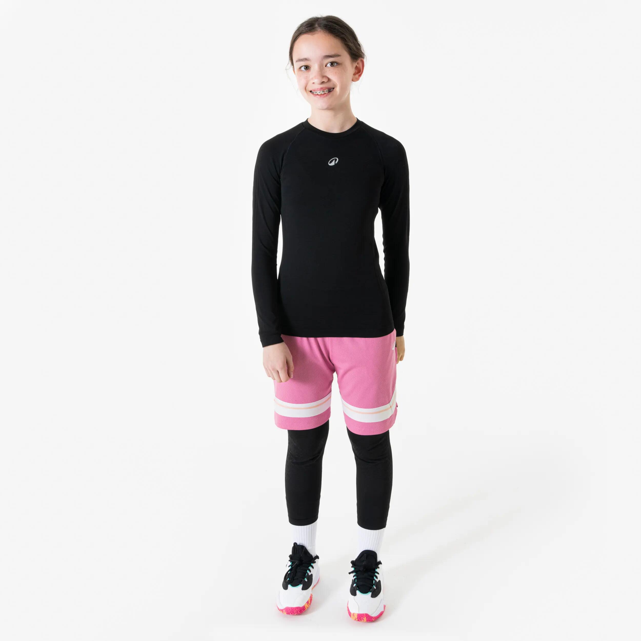 Kids’ Long-Sleeved Seamless Basketball Base Layer Top 6/6