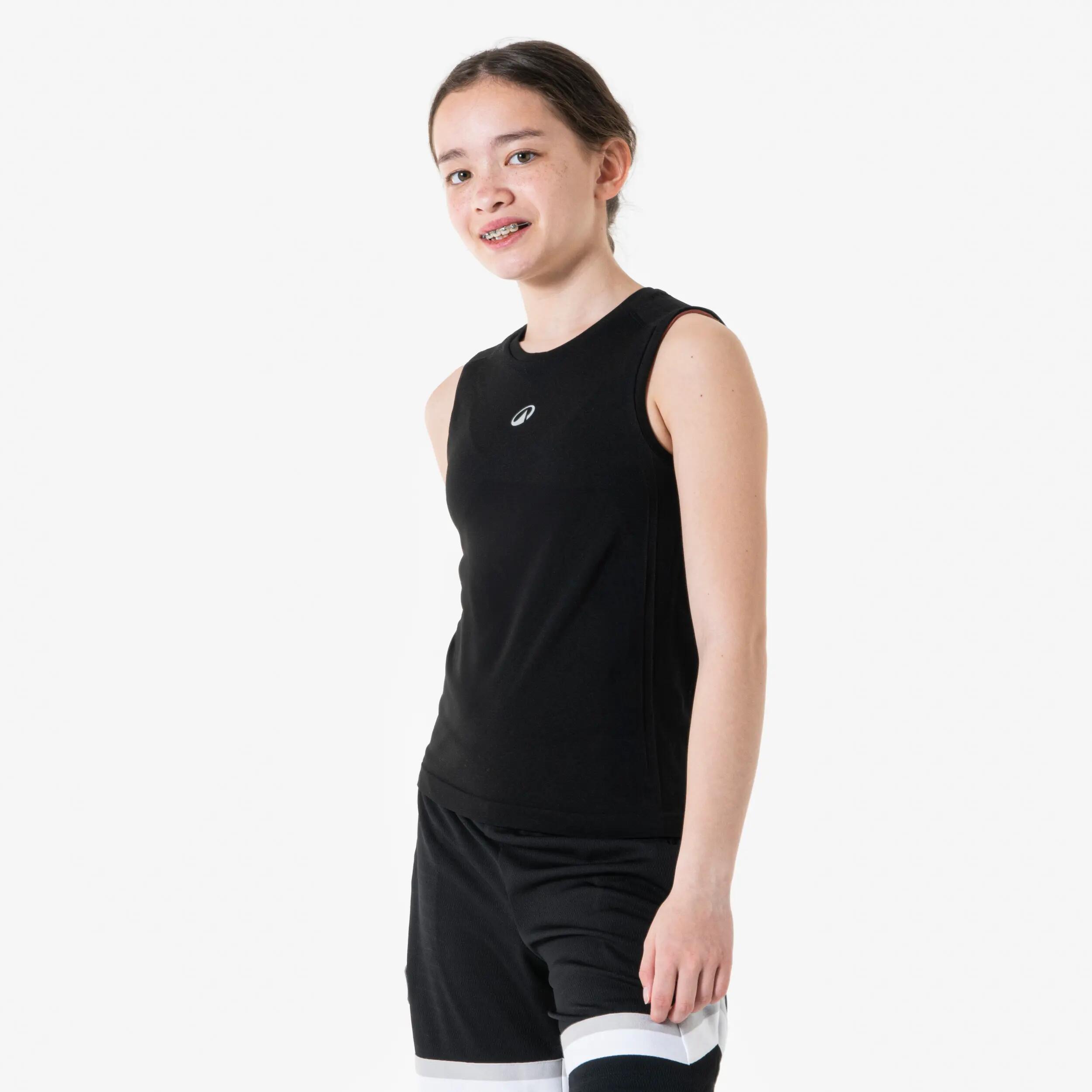 Kids’ Sleeveless Basketball Base Layer Shirt 3/6