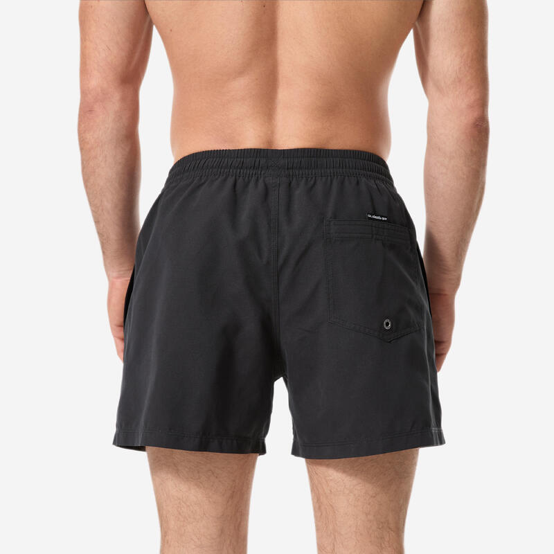 Șort de baie Boardshort surf Quiksilver court 15' talie elastică Negru