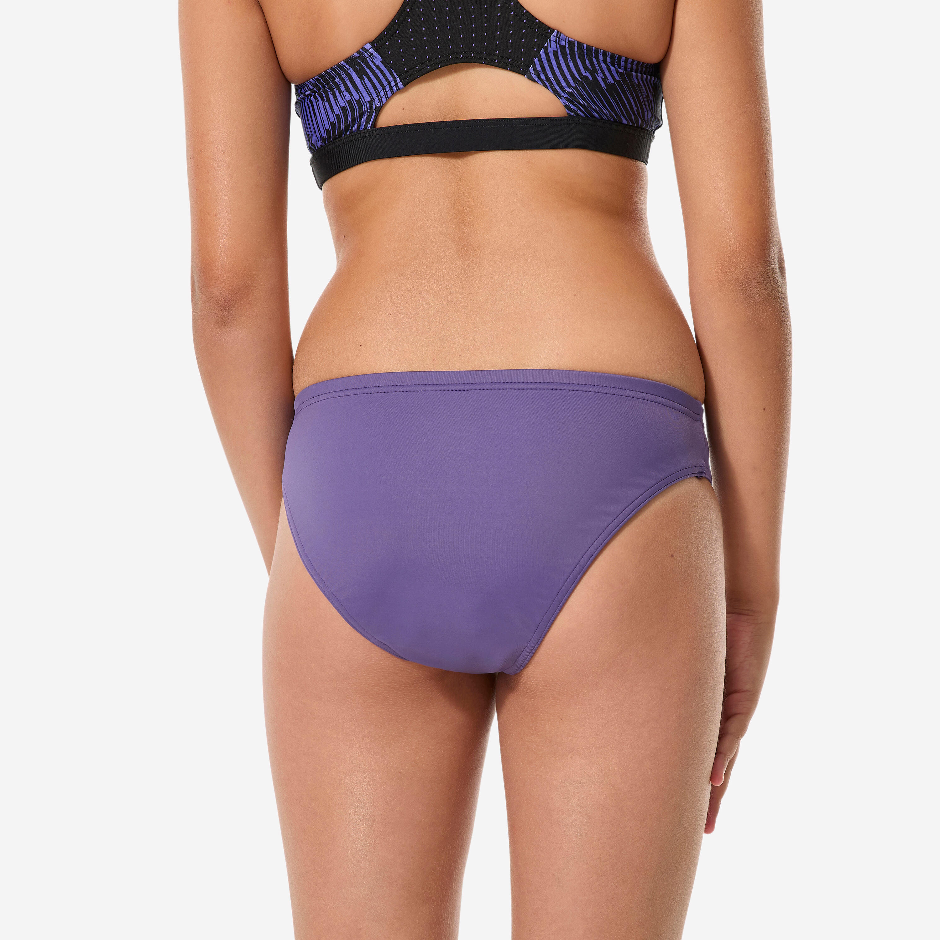 Bas de maillot de bain menstruel étanche ado - Flux moyen - SMOON Heliade mauve 4/13