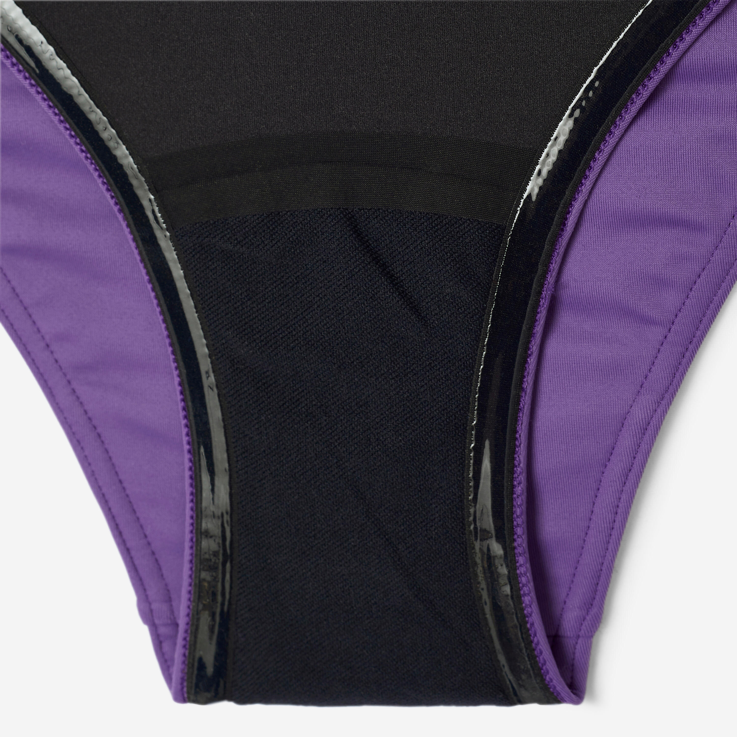 Bas de maillot de bain menstruel étanche ado - Flux moyen - SMOON Heliade mauve 9/13