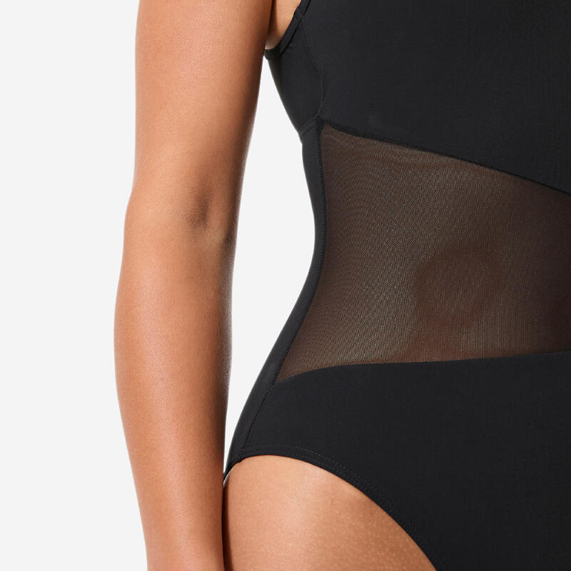 Costum de baie întreg înot Mesh Panels Vent Back Damă