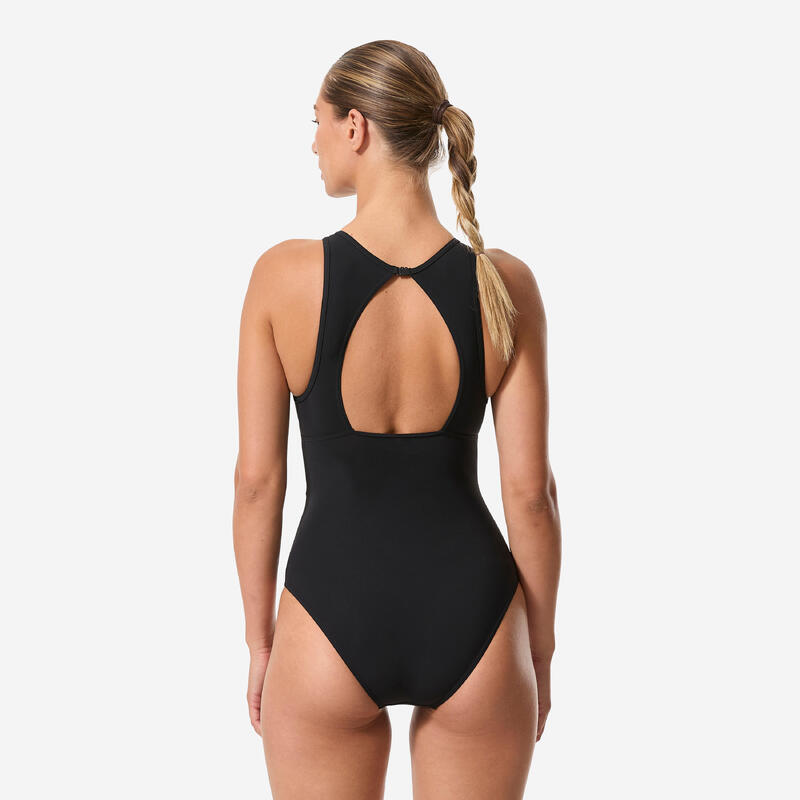 Costum de baie întreg înot Mesh Panels Vent Back Damă