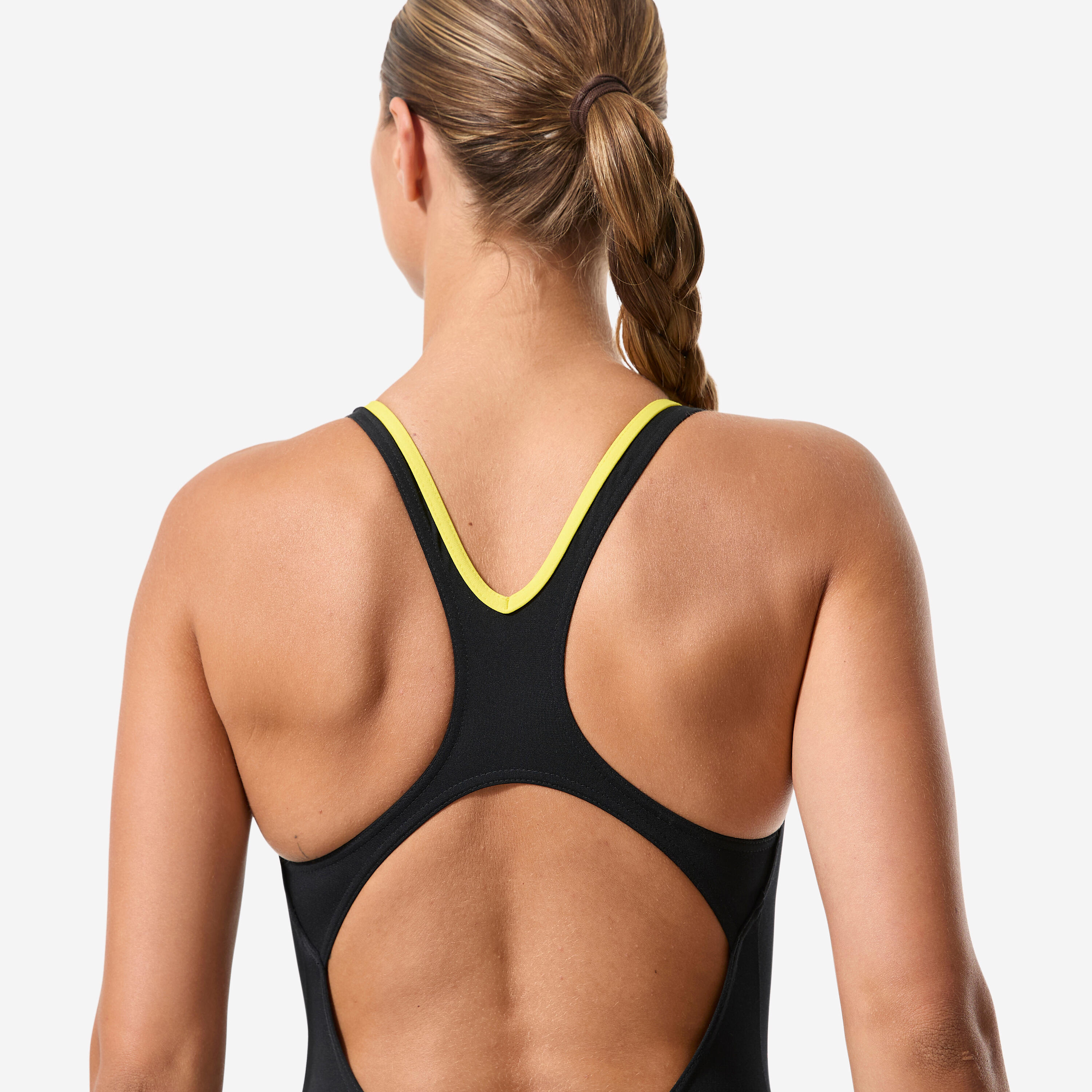 1P SWIMSUIT ARENA SWIMPRO GRAPHIC BLACK YELLOW 5/7