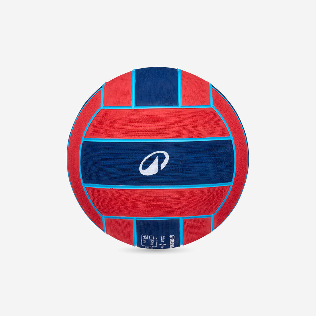 Rdeča in modra žoga za vaterpolo WP100 (velikost 2)