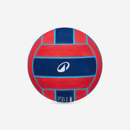 BALLON WATER POLO WP100 TAILLE 2 ROUGE BLEU