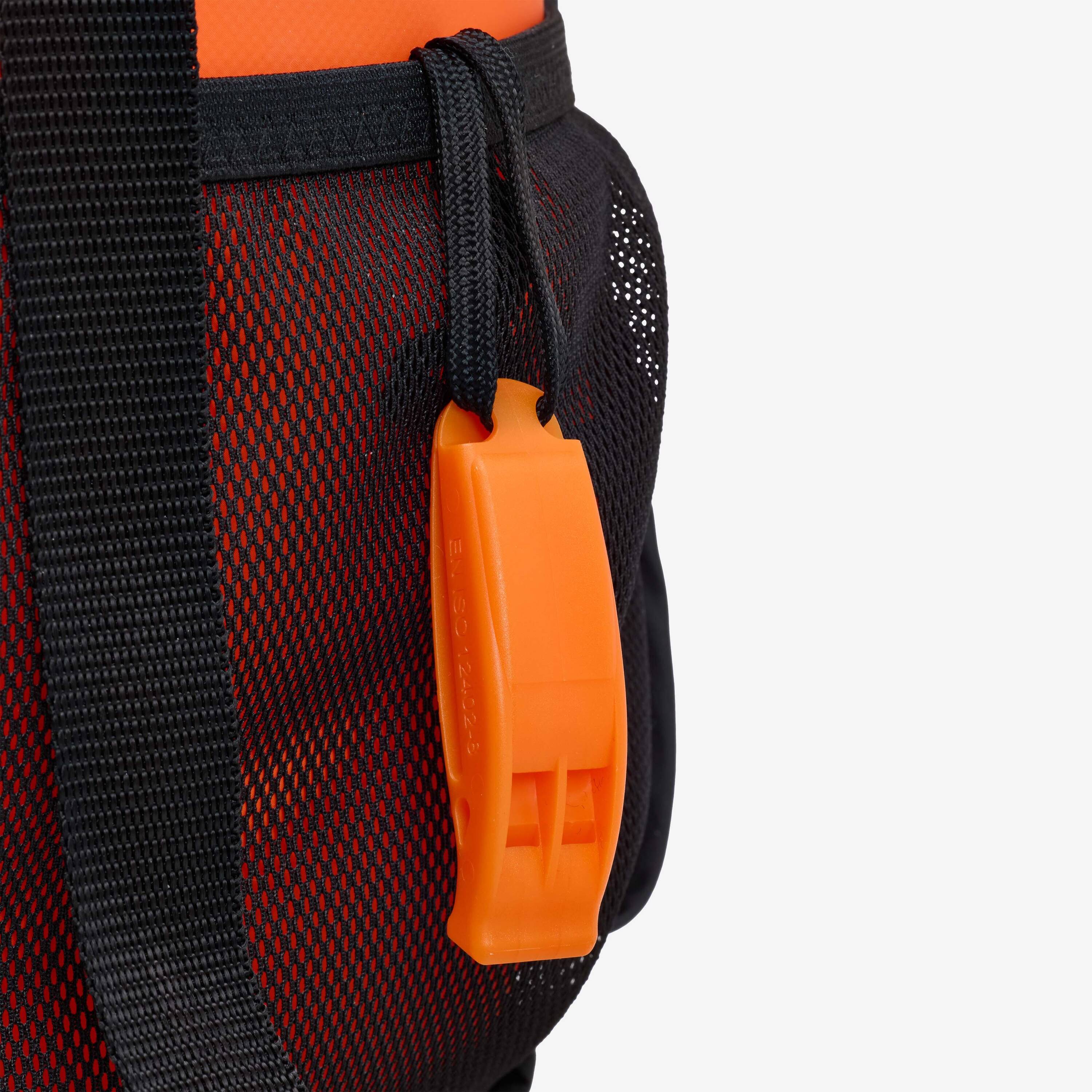Open-water swimming buoy with outer net - OWS 100 orange -  5