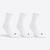CHAUSSETTES DE SPORT HAUTES RS 100 BLANC LOT DE 3
