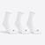CHAUSSETTES DE SPORT HAUTES RS 100 BLANC LOT DE 3