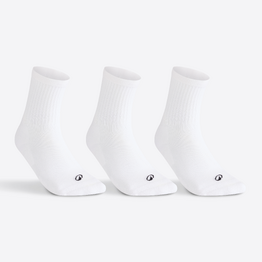 CHAUSSETTES DE SPORT HAUTES RS 100 BLANC LOT DE 3