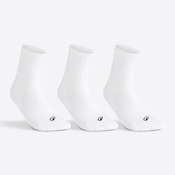 Chaussettes de sport hautes rs 100 blanc lot de 3