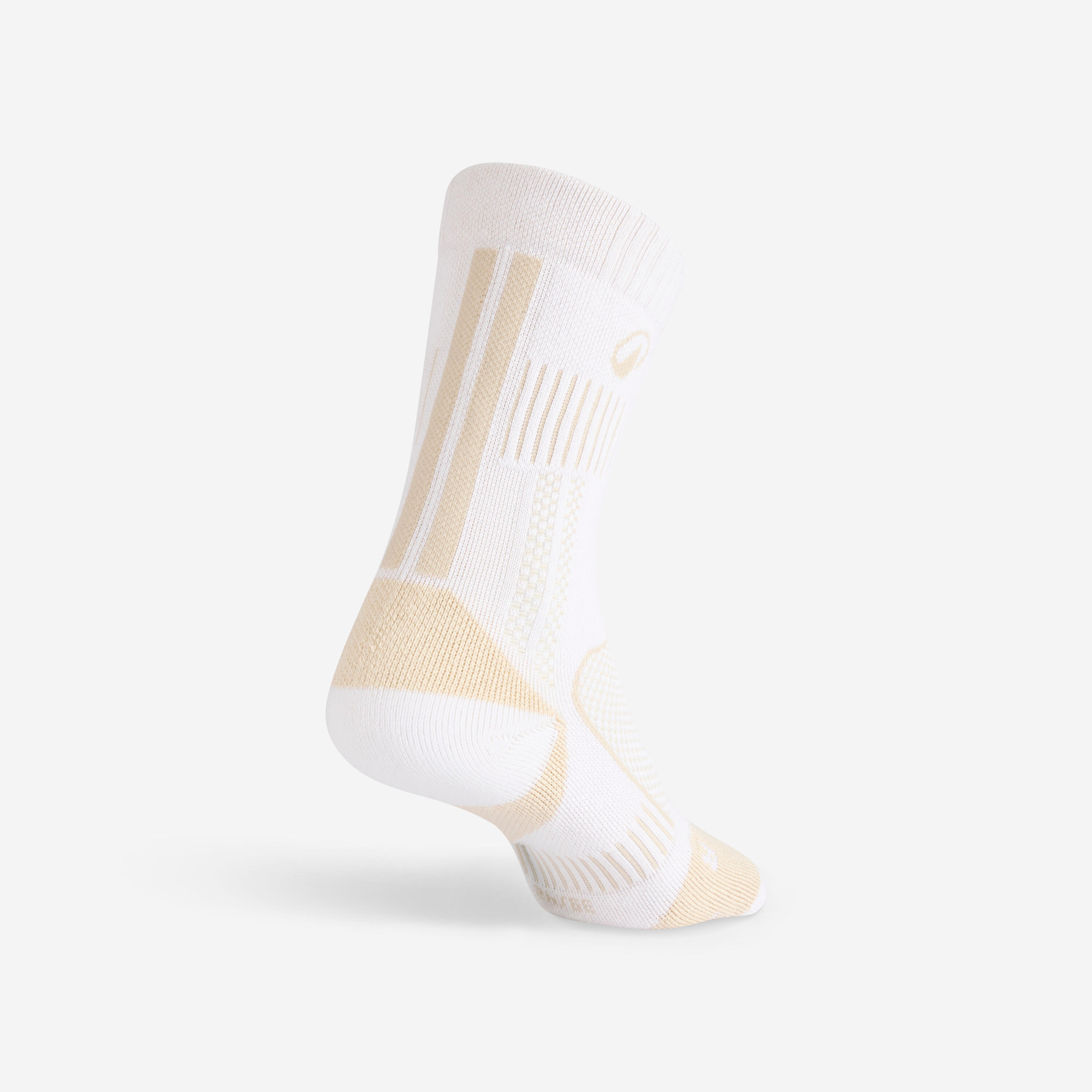 Chaussettes tennis coton hautes Gael Monfils - RS 900 blanc cassé lot de 3 5/5