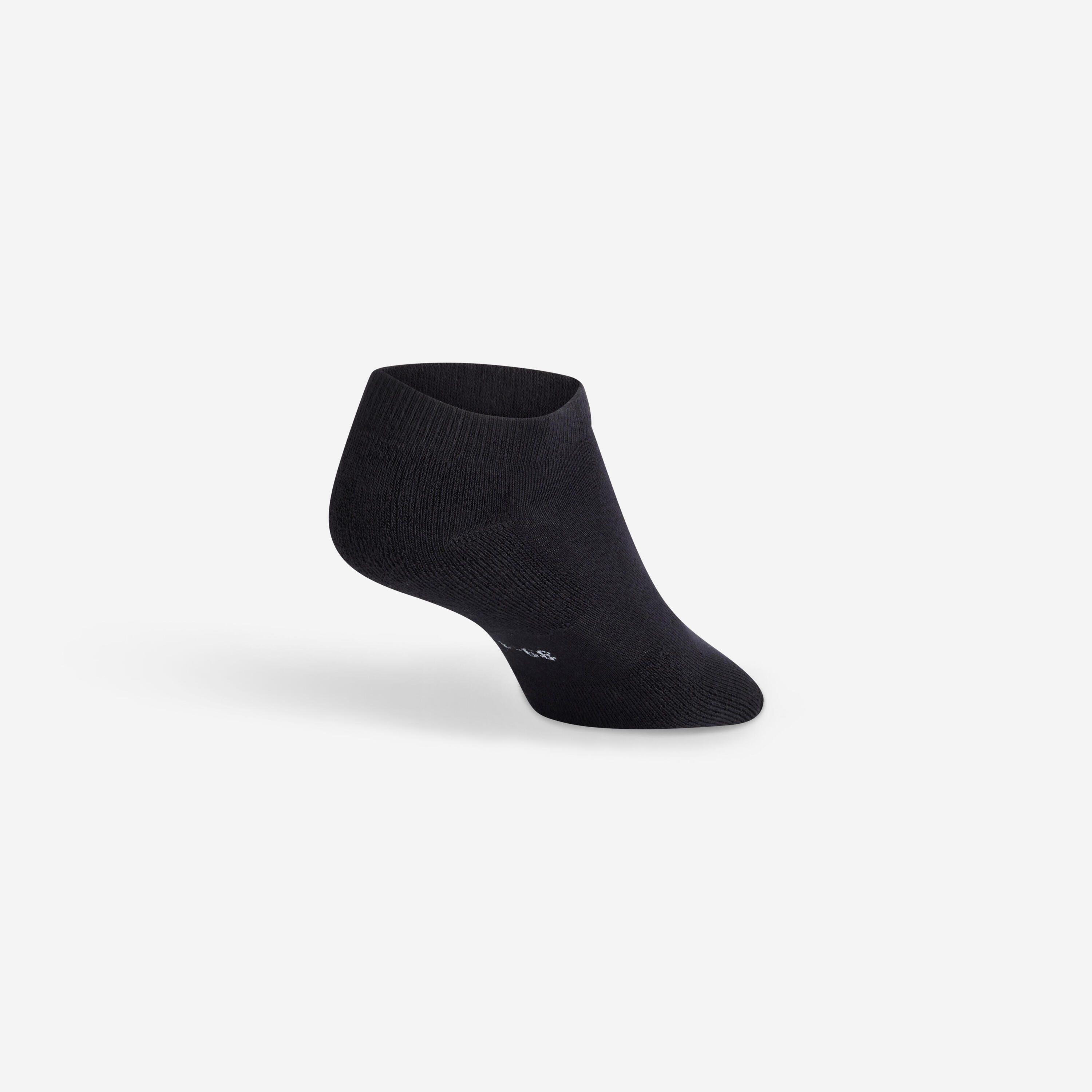 Chaussettes de tennis basses RS100 lot de 3 paires noir 3/4