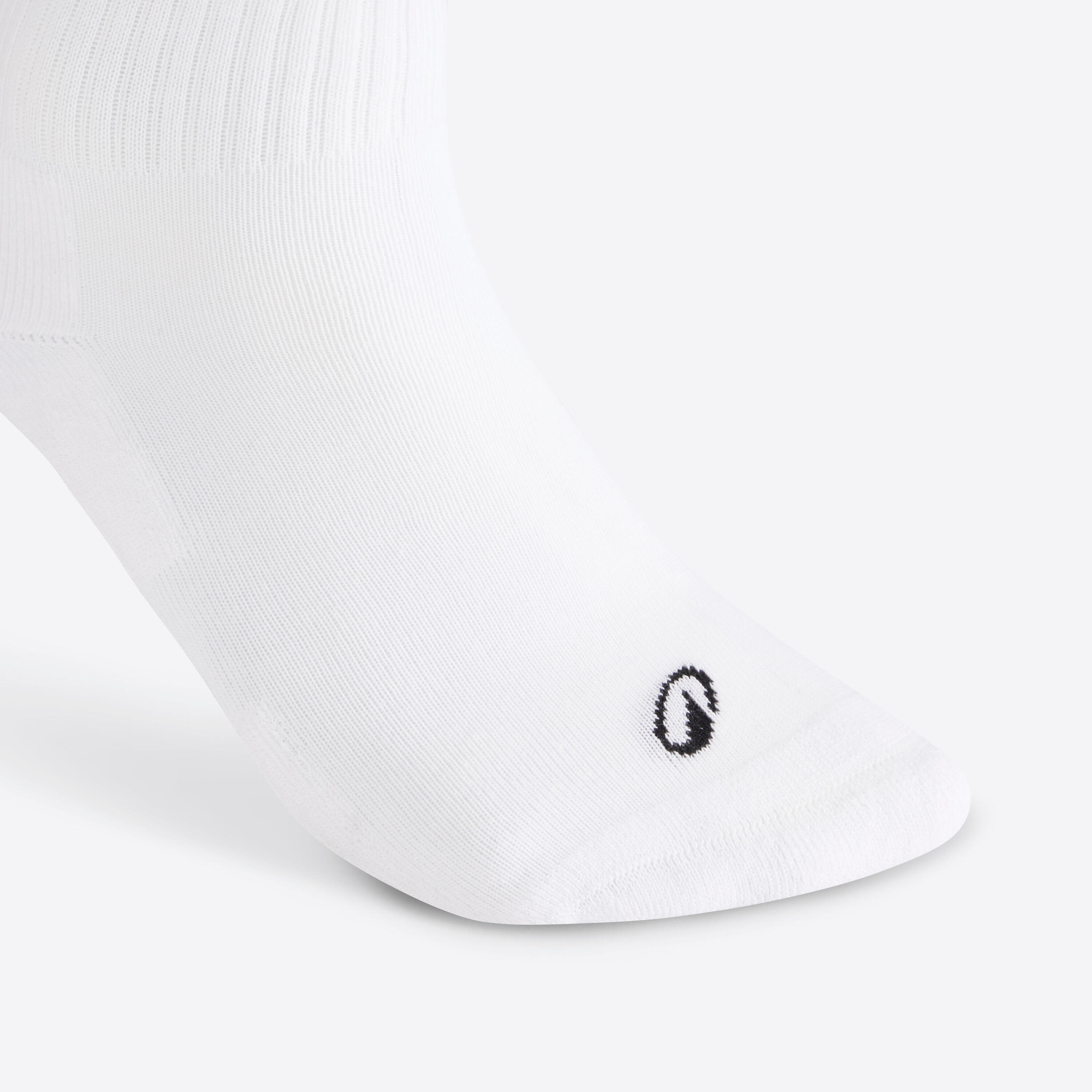 Chaussettes de sport hautes rs 100 blanc lot de 3 3/5